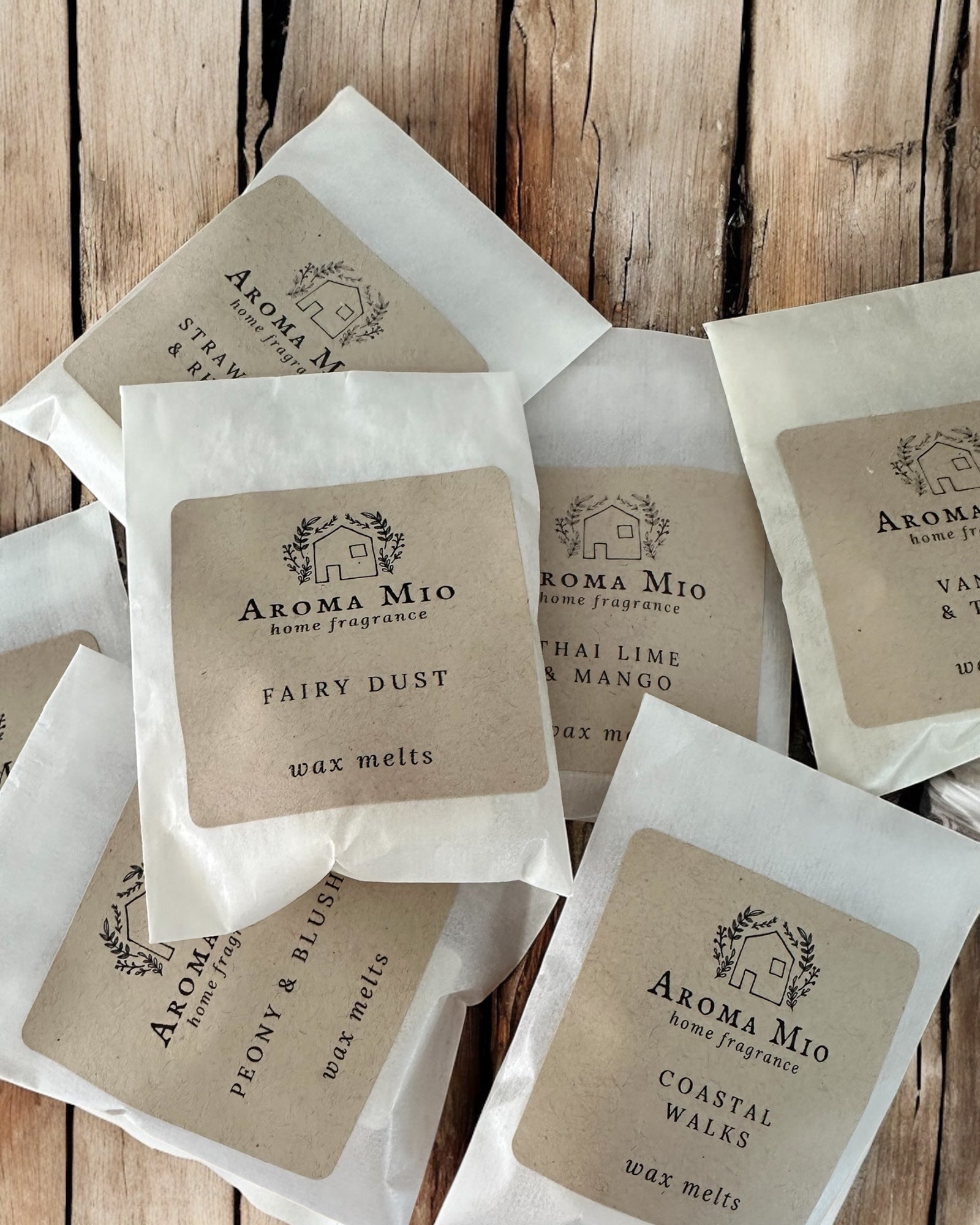 Mystery Bundle of six wax melt cubes, eco-friendly and hand-poured in Norfolk, UK