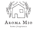 Aroma Mio Home Fragrance Logo, showcasing a sleek and modern design. Represents high-quality home fragrance products, perfect for adding a touch of sophistication and style to your aromatic experience. Ideal for brand recognition and enhancing product presentation.