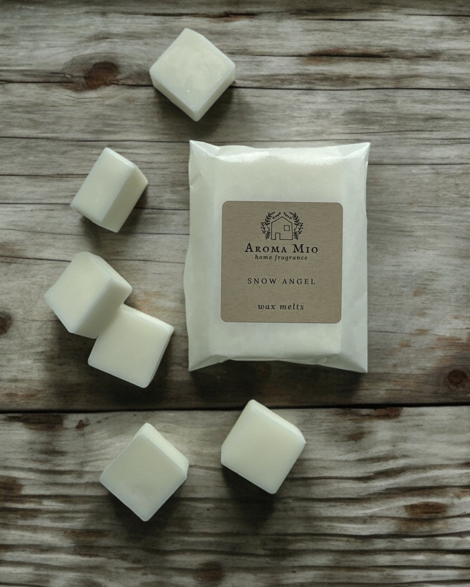 Snow Angel Wax Melts, capturing a crisp, wintry fragrance with notes of fresh snow and subtle, sweet undertones. Perfect for adding a cozy, wintery atmosphere to your home, creating a serene and inviting environment with a touch of seasonal charm.